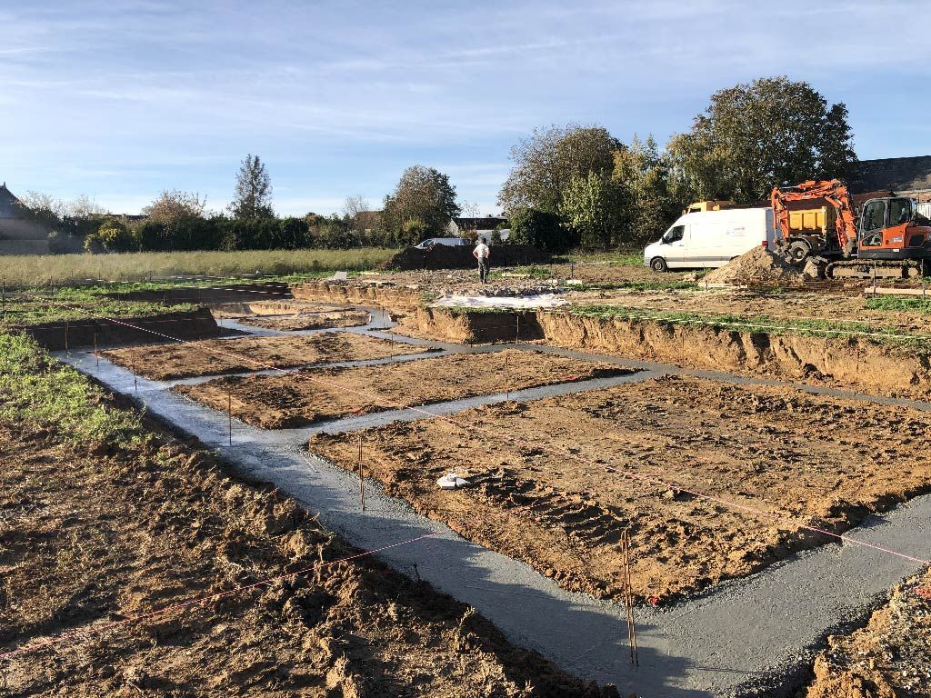 Fondations d'une maison