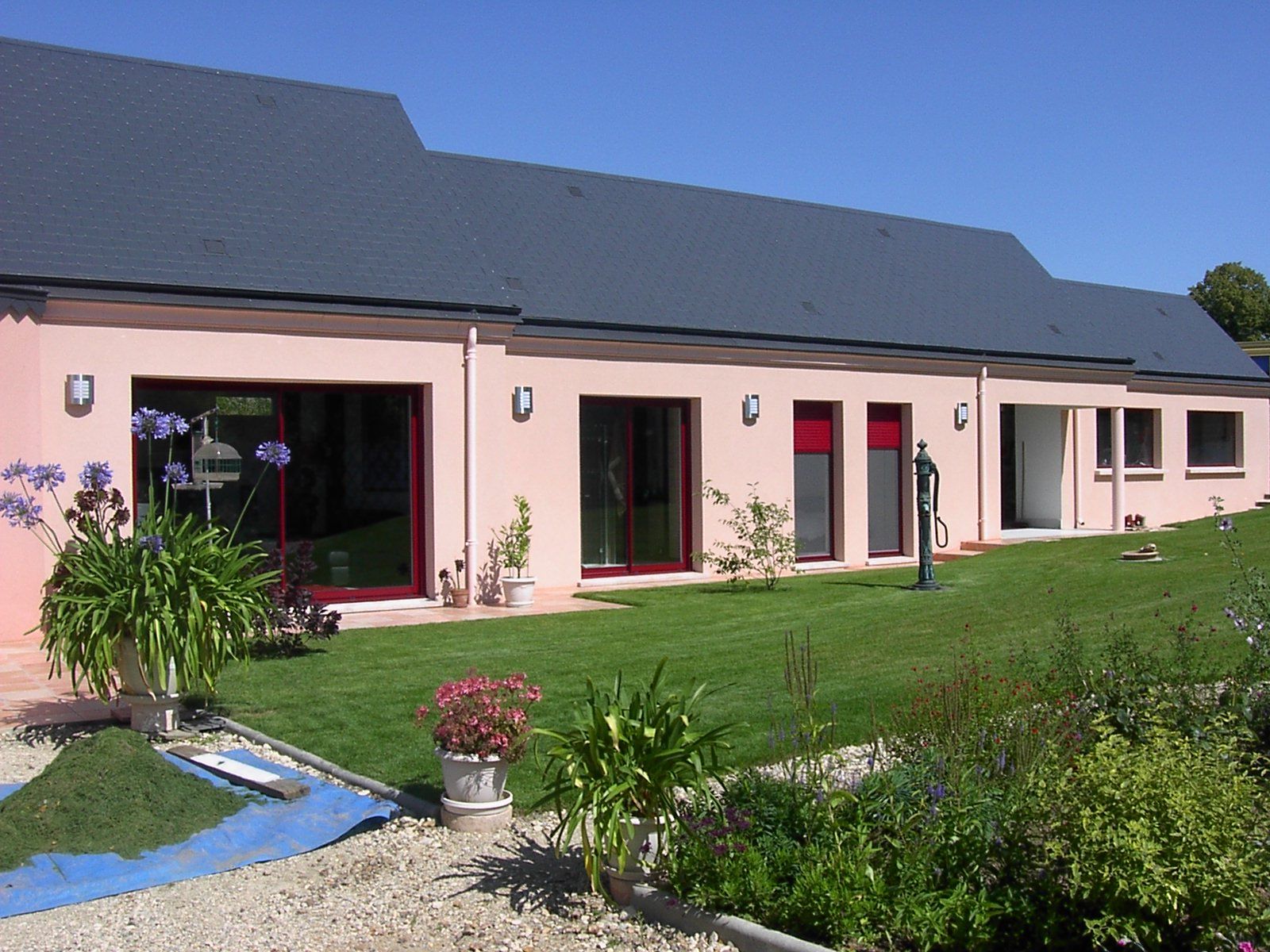 Pavillon avec extension