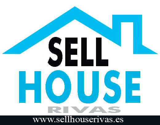 Un logo azul y negro para vender casa rivas