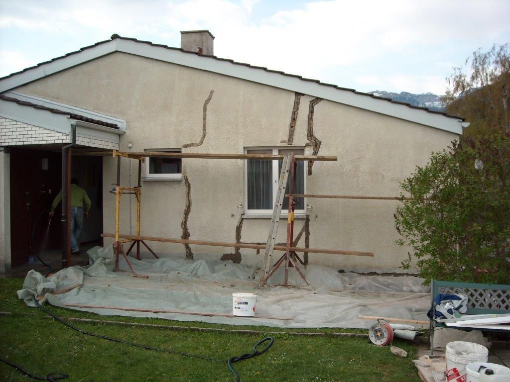 Verputz (Fassadensanierung, Chappelihof)