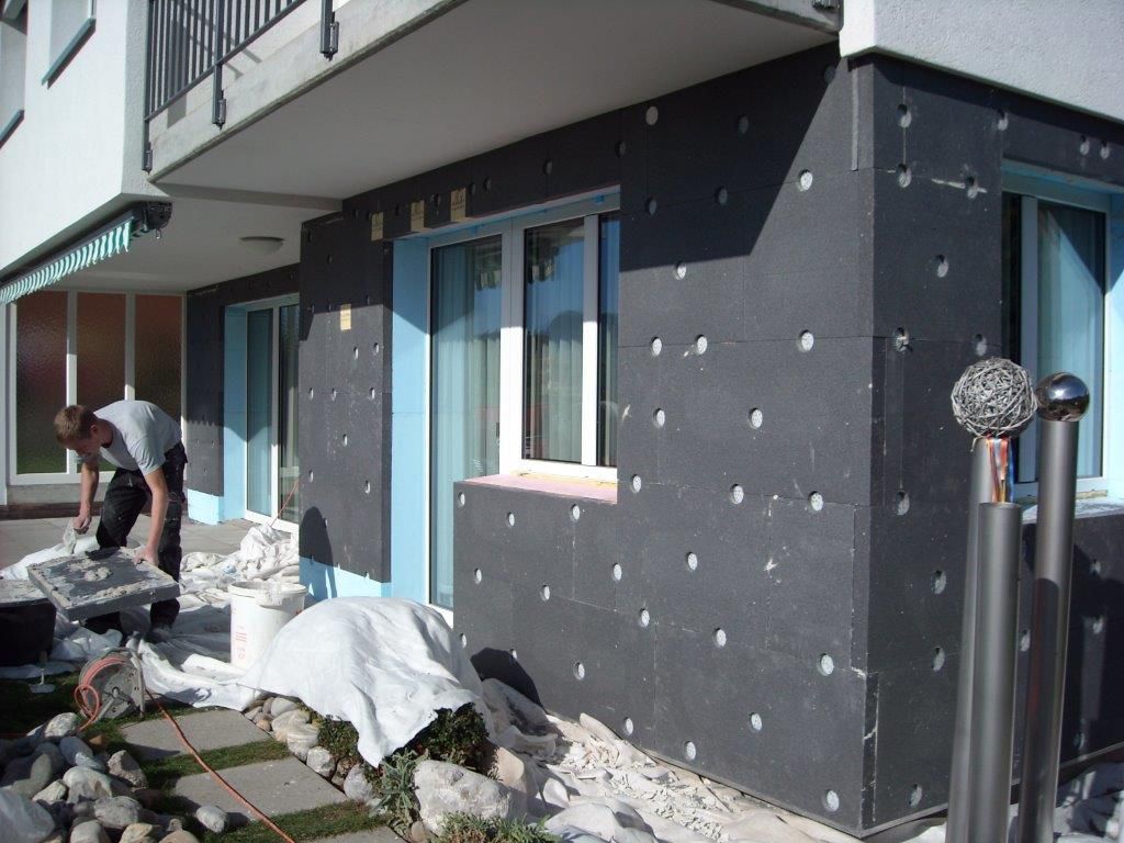 Verputz (Fassadendämmung Urs Koller, Meistersrüte)