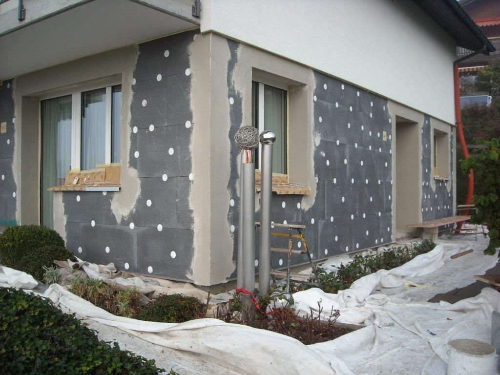 Verputz (Fassadendämmung, Urs Koller, Meistersrüte)