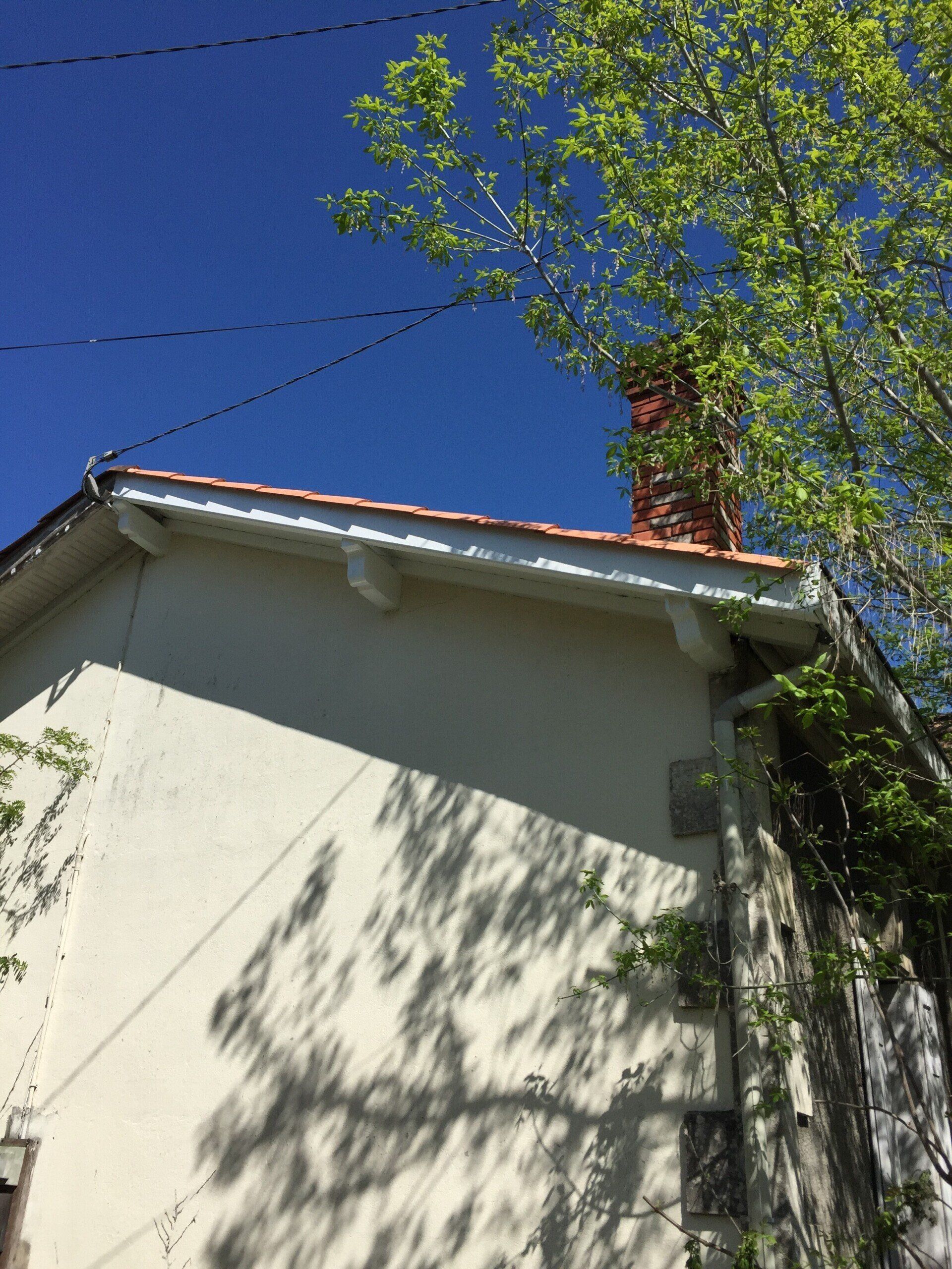 toiture neuve vu du dessous