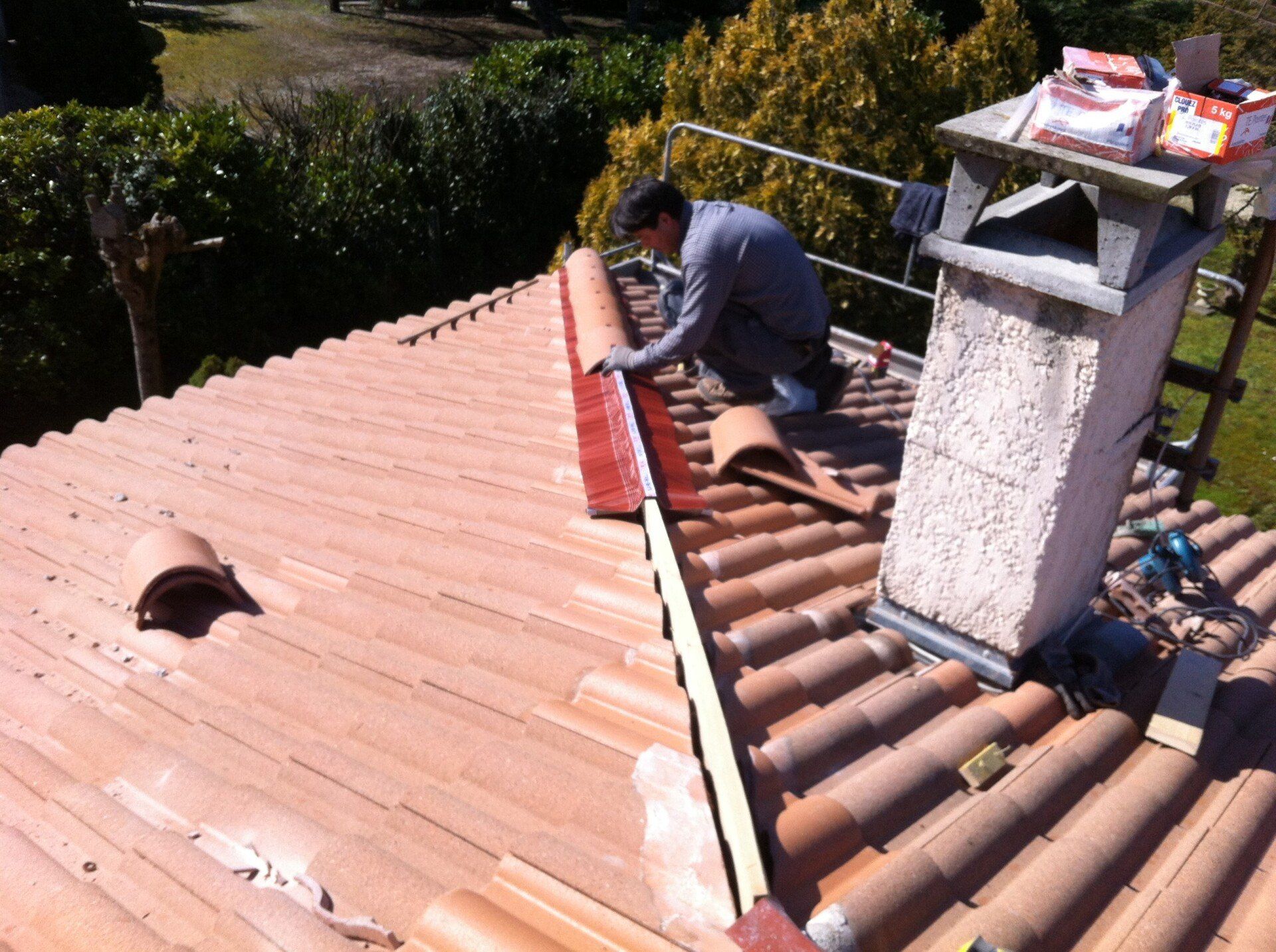 Construction d'un arêtier