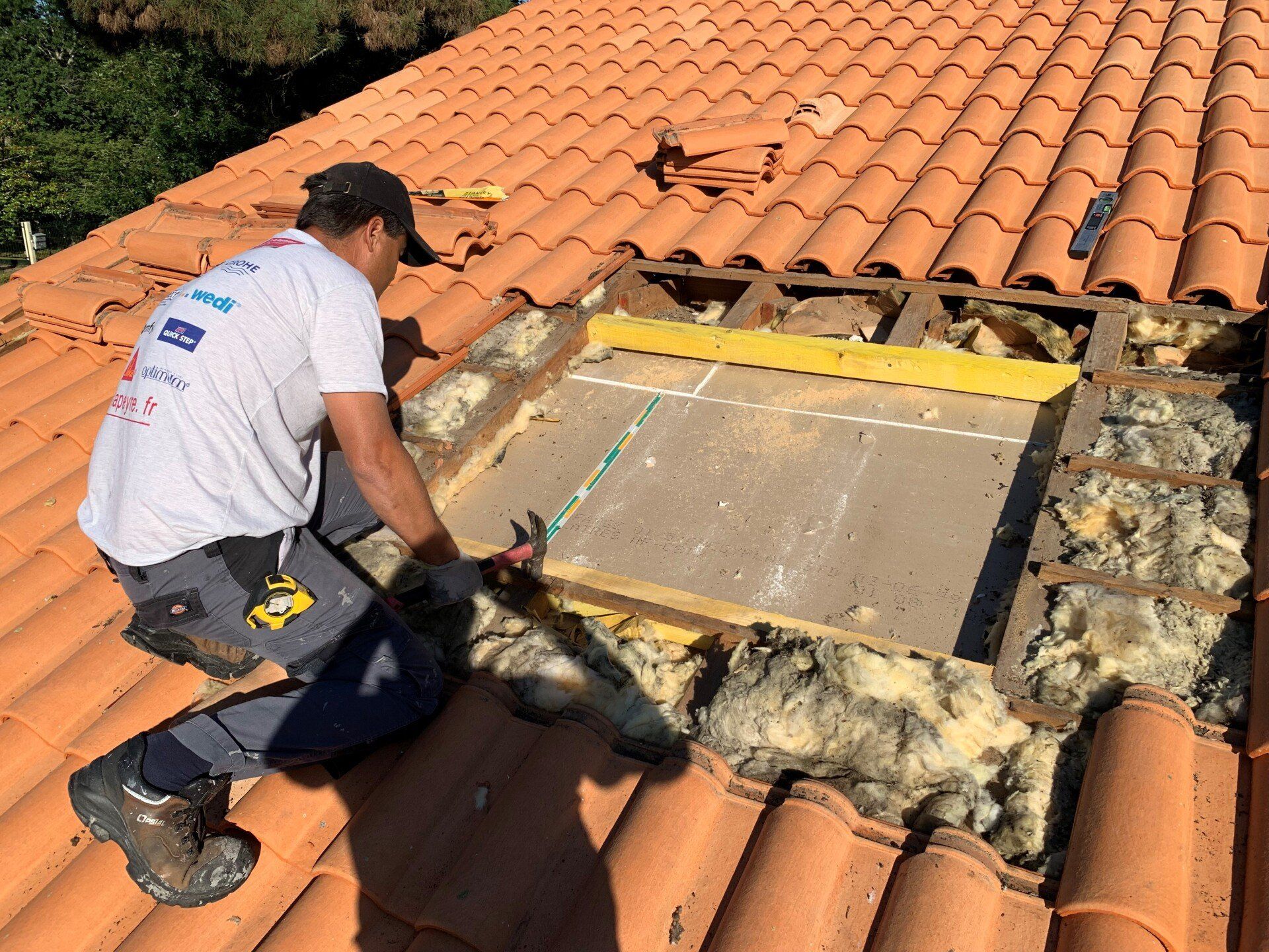 pose d'une fenêtre de toit