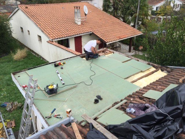 Travaux d'étanchéité de toit-terrasse