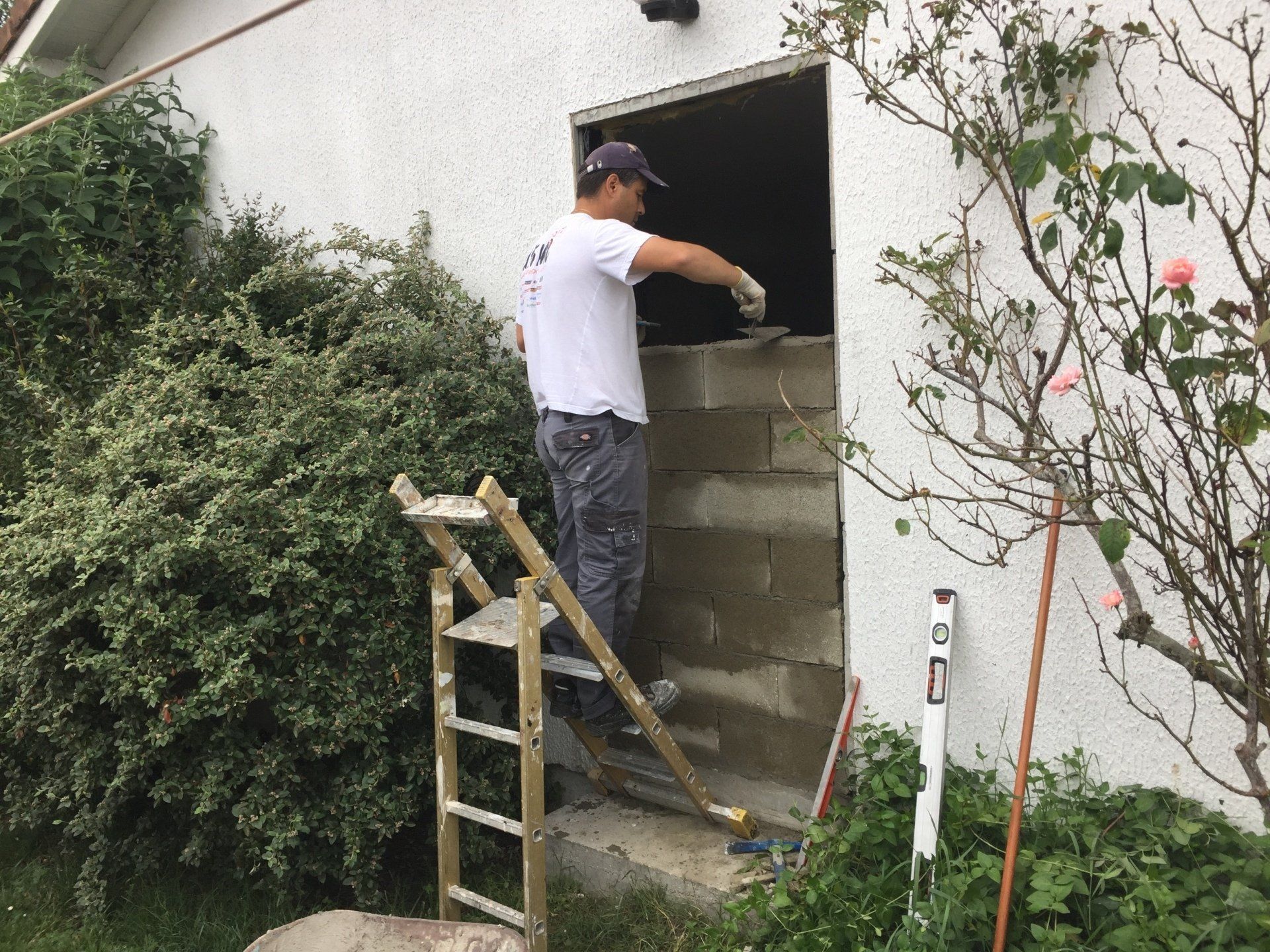 Création cloison façade