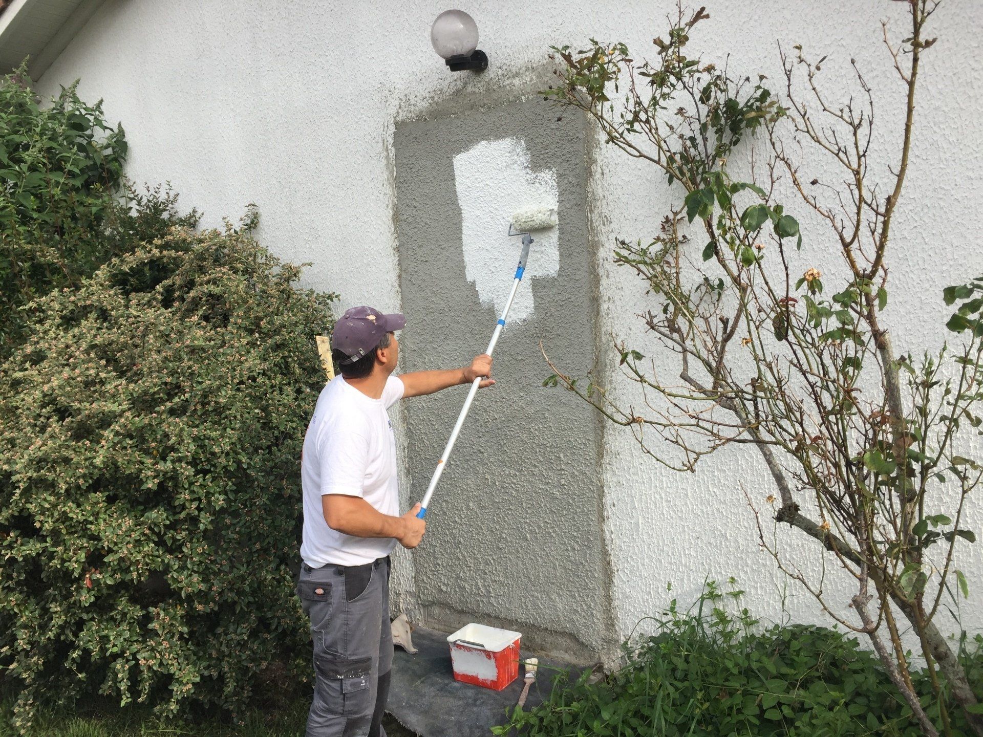 Création cloison façade et peinture