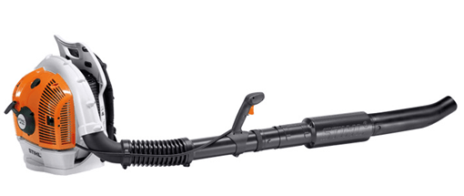 Souffleur de feuilles orange, noir et gris