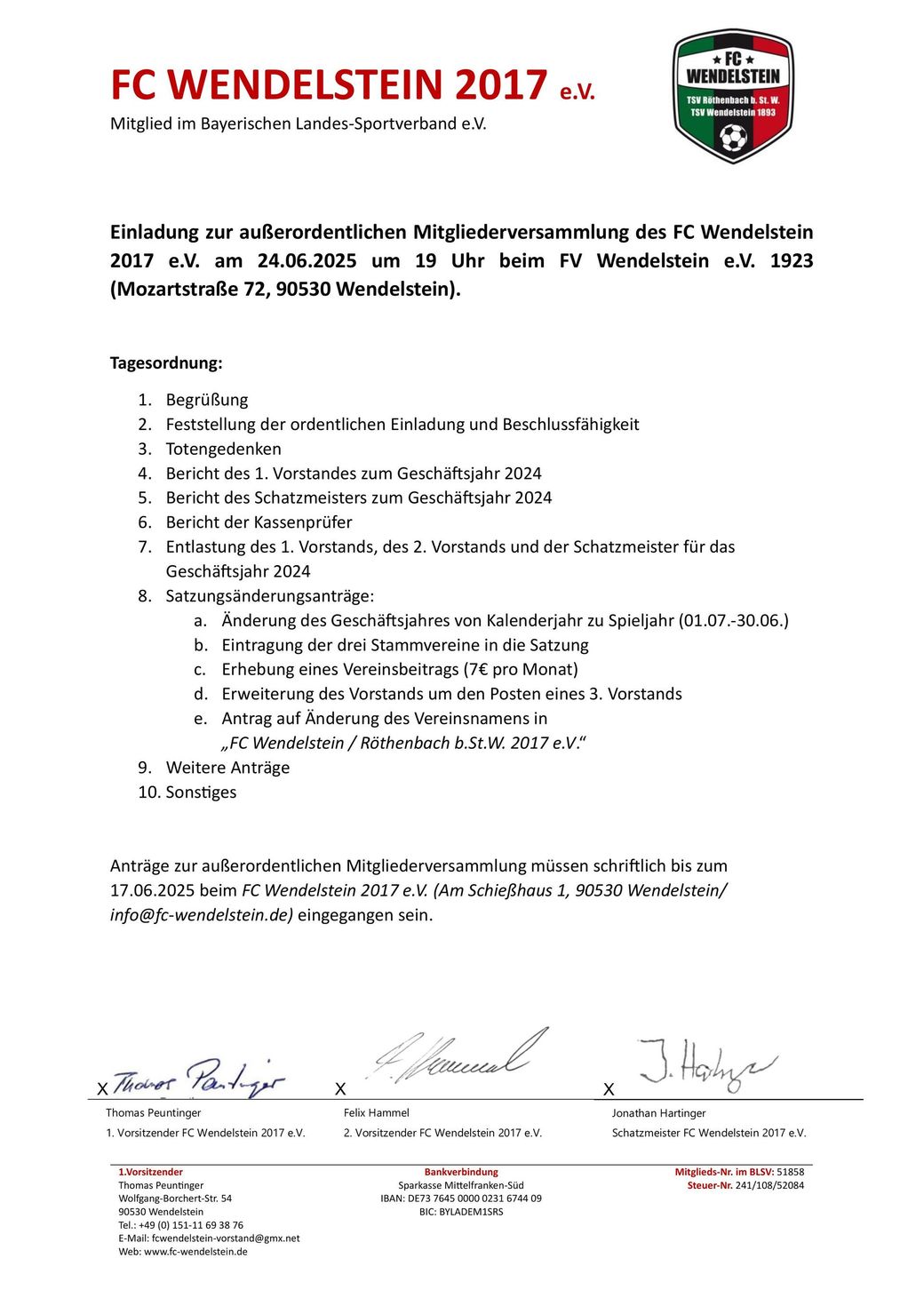 Einladung