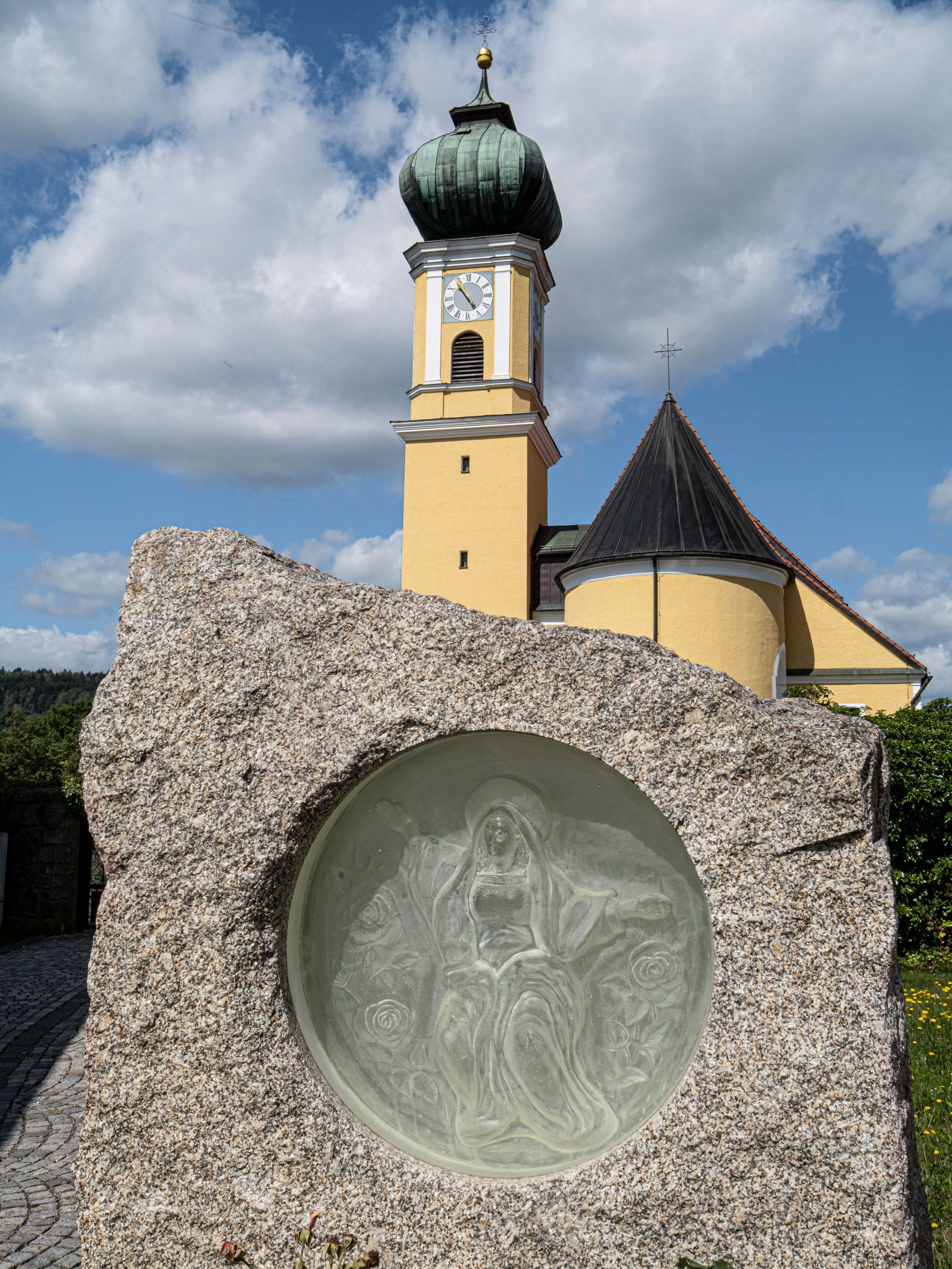 Frauenau Church with Glass Art
