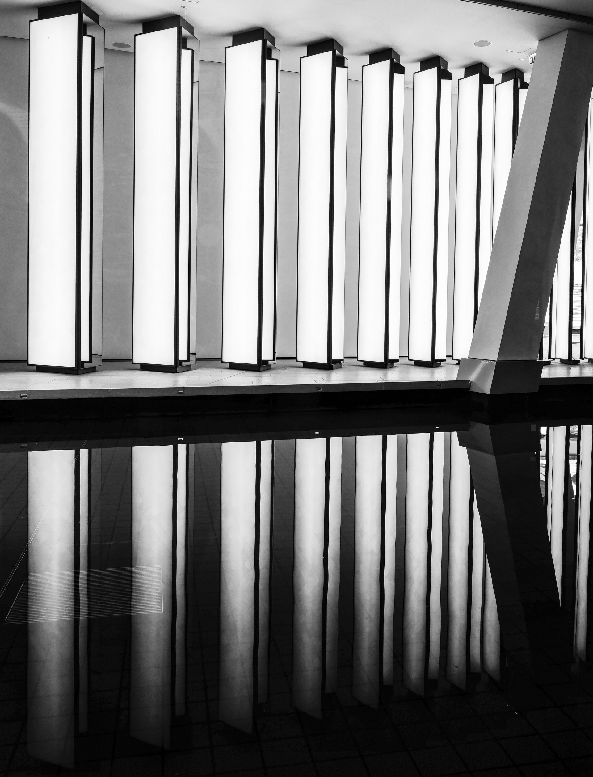 Reflexion at the water basin