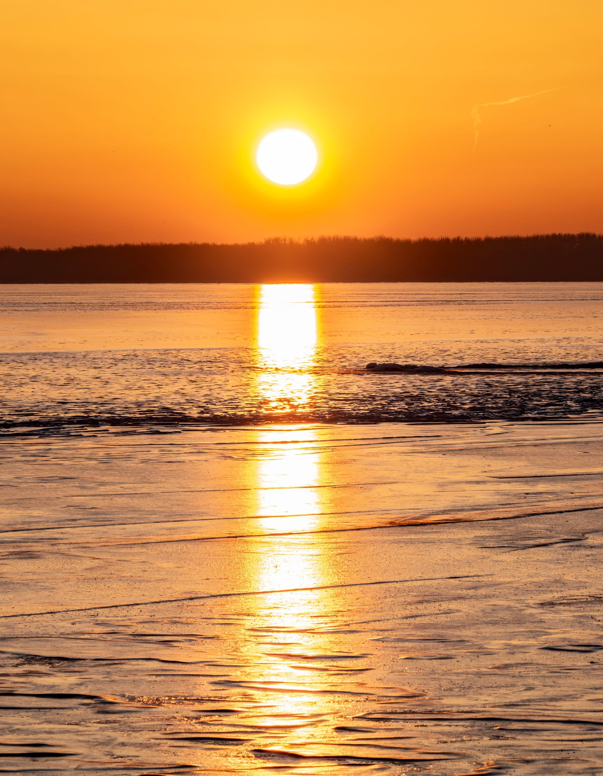 Sunrise at the Müritz Lake