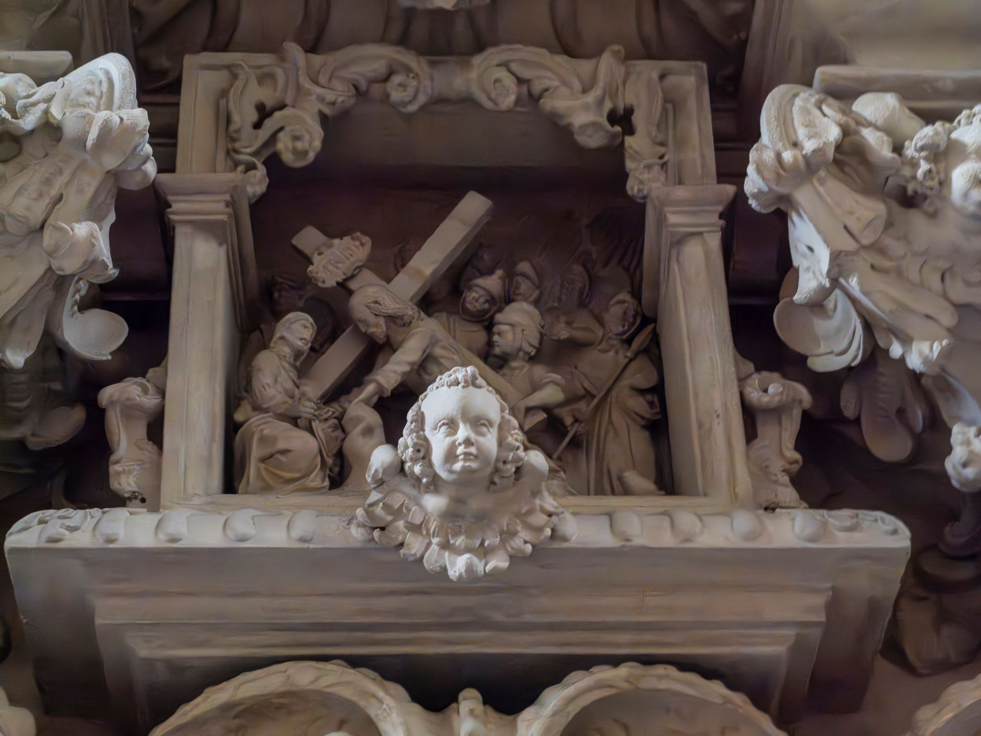 Inside St.Lambert Crucifixion Scene