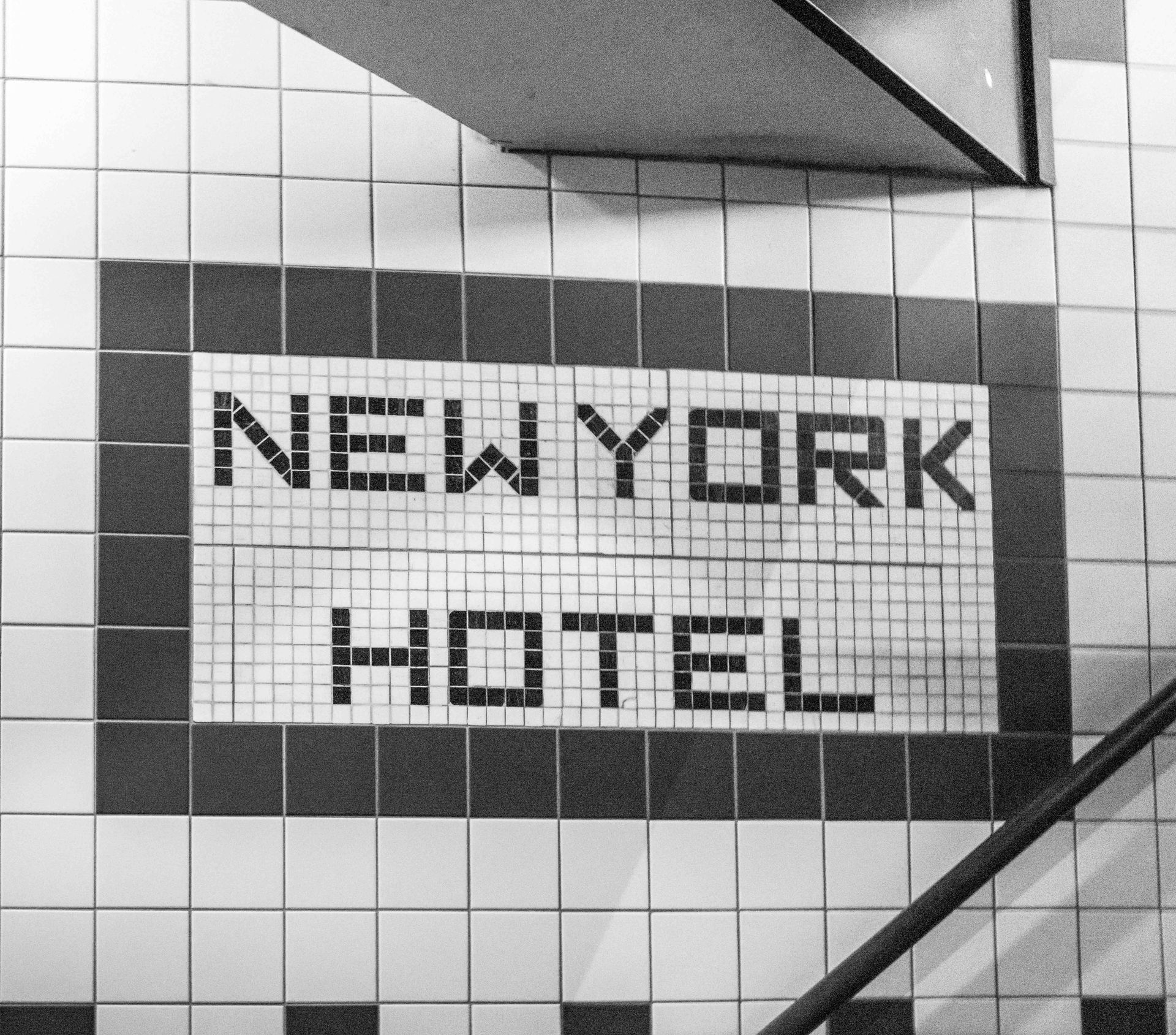New York Hotel at the Entrance Stair Downwards
