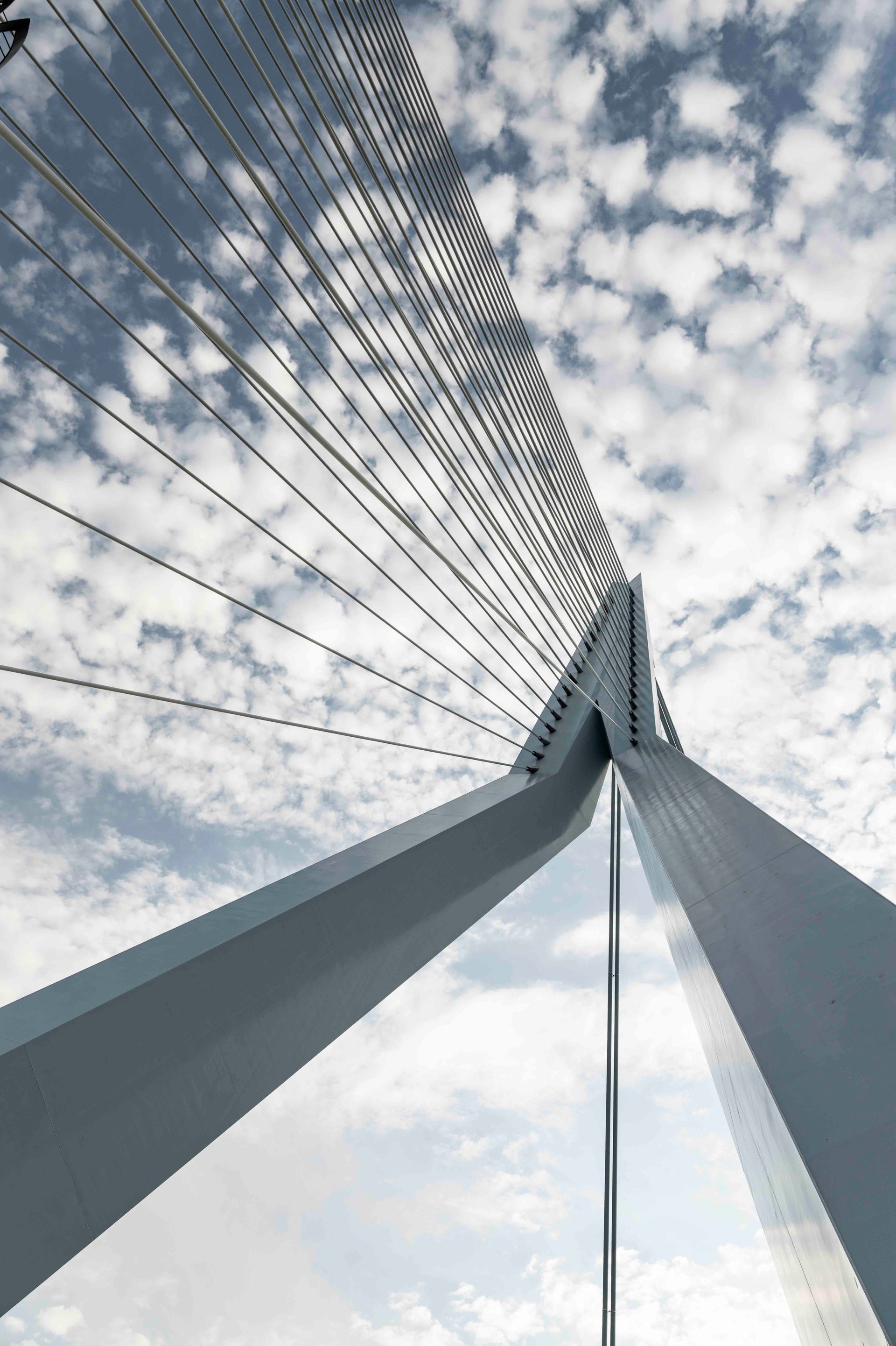 Sky and Erasmus Bridge