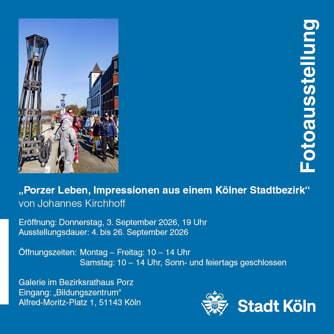 Plakat Fotoausstellung Porzer Leben