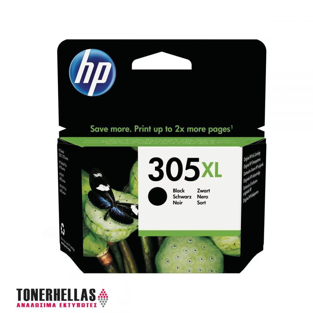 Γνήσιο μελάνι HP 305XL High Yield Black Original Ink Cartridge