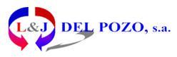 Un logotipo para l & j del pozo sa con dos flechas apuntando en direcciones opuestas.