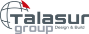 El logotipo para el grupo Talasur diseño y construcción