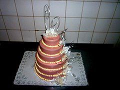 Gâteau américain bleu rose