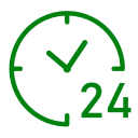 Icon Uhr mit 24