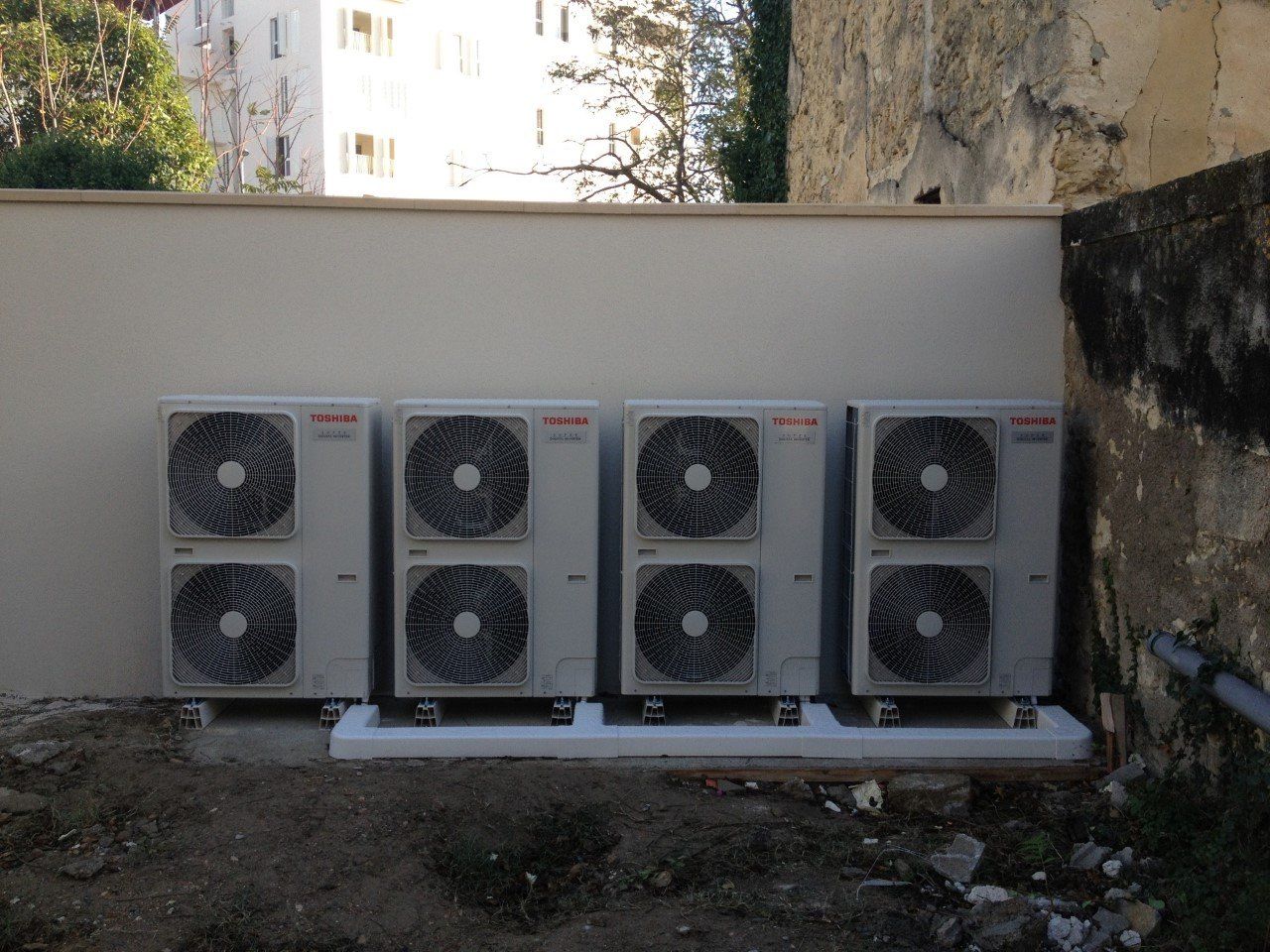 Pose de pompes à chaleur