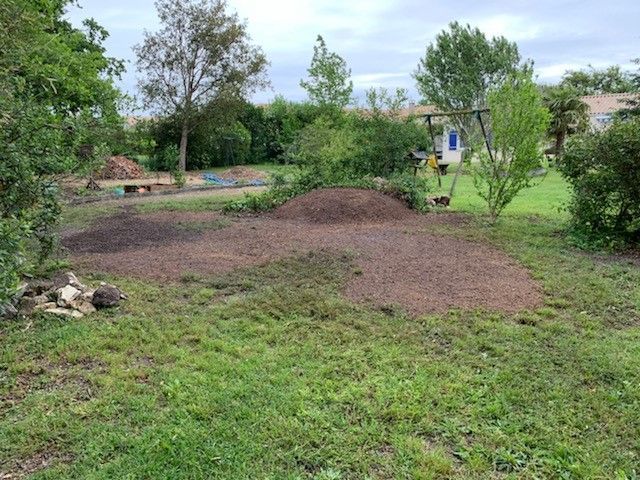 Terrain après rognage