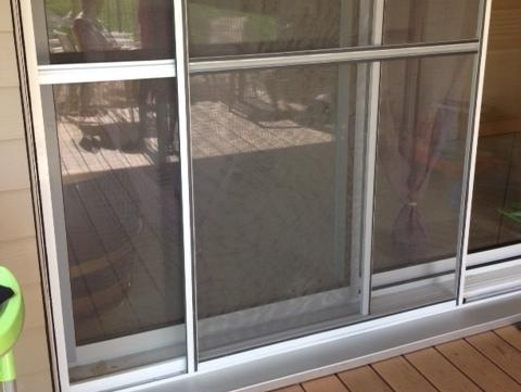 Baie vitrée d'une maison