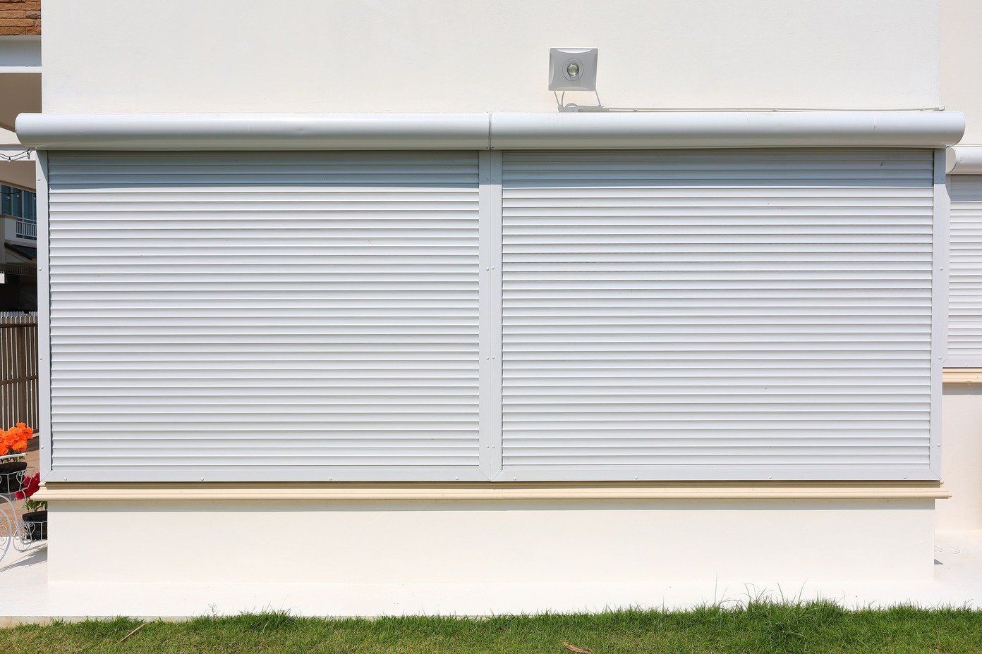 Volets roulants blancs