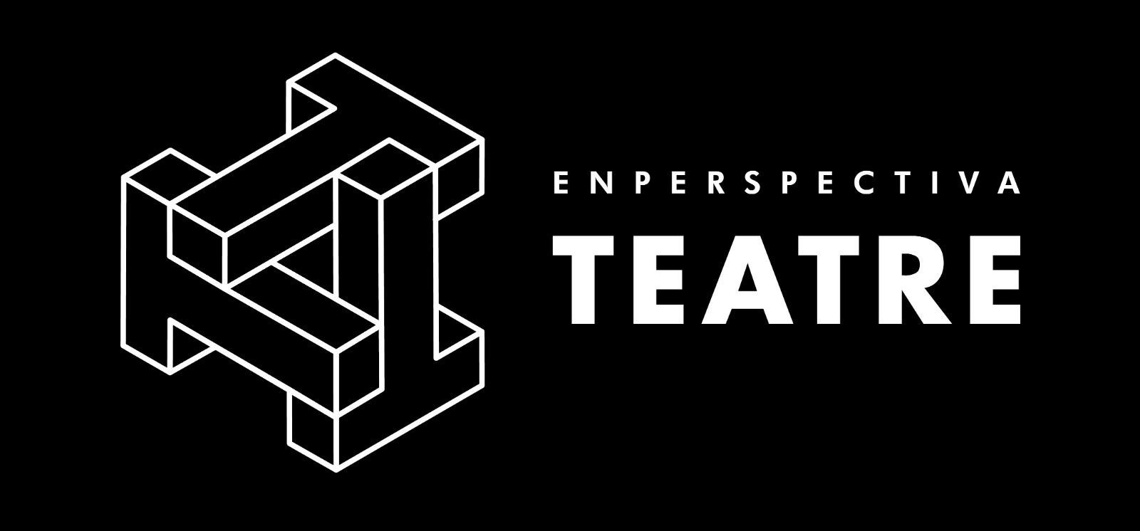 Logotipo abstracto blanco con texto 