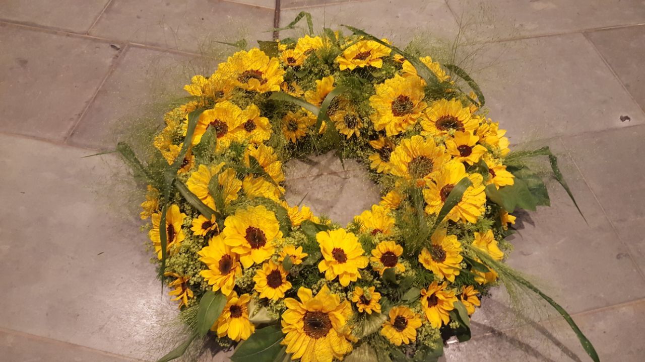 Blumenkranz Herbst Sonnenblume