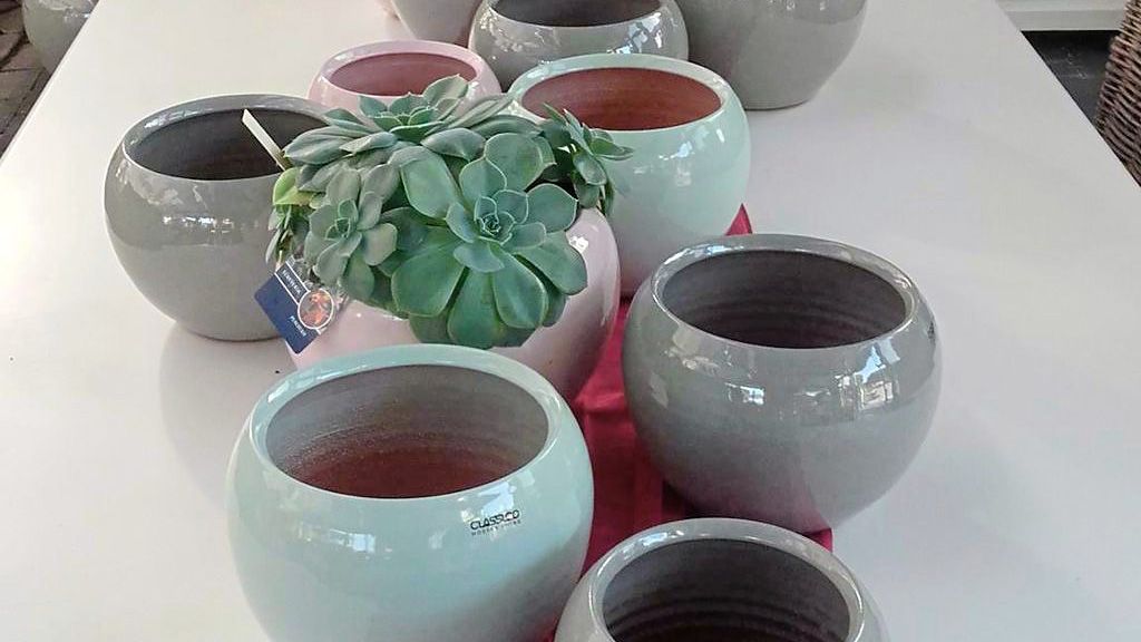 verschiedene Blumentöpfe