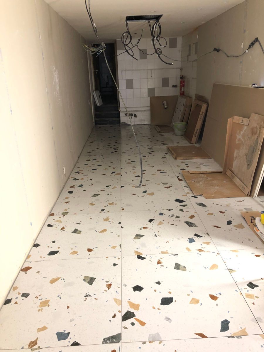 Pose de carrelage terrazzo