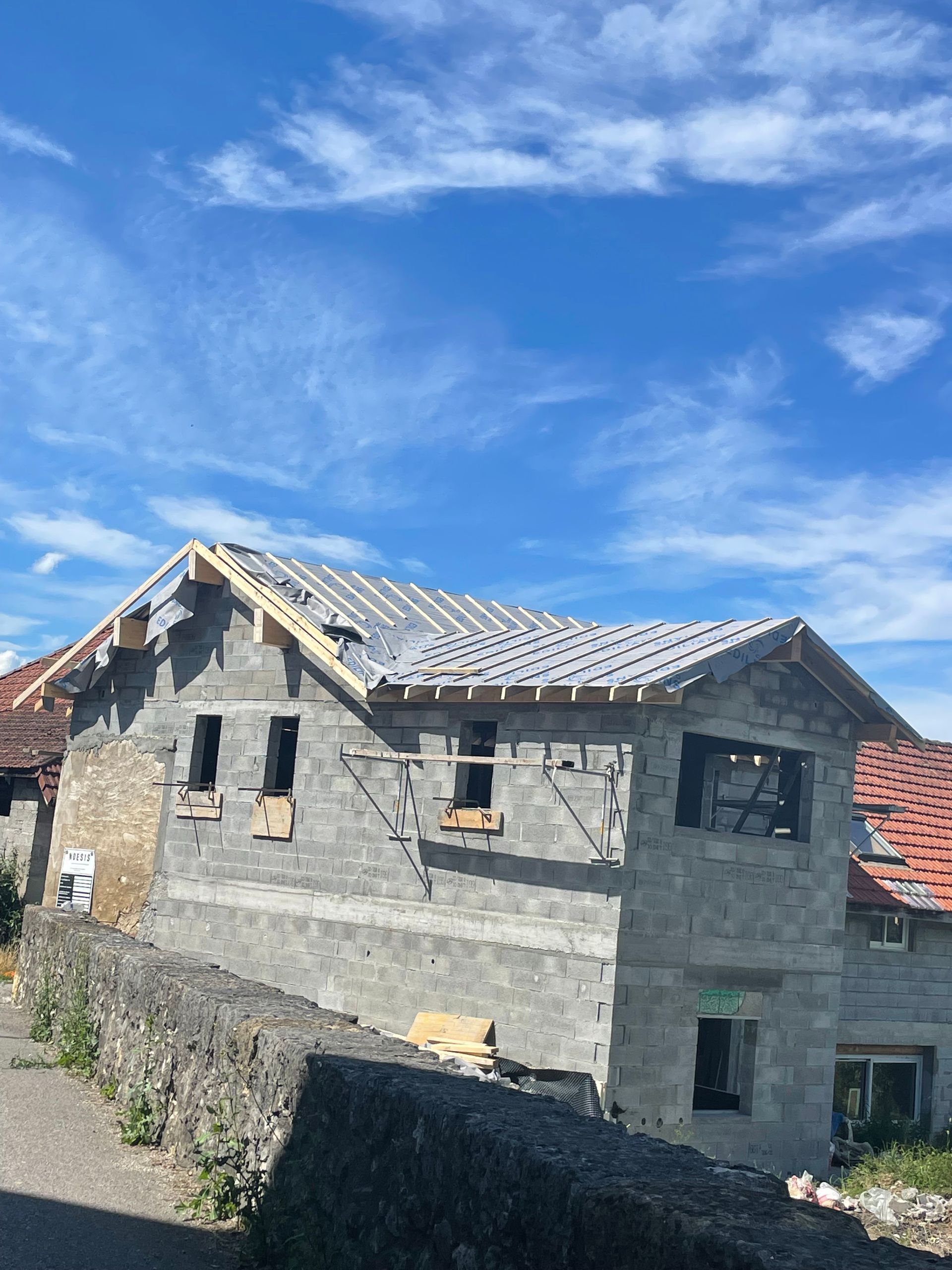Grange en travaux
