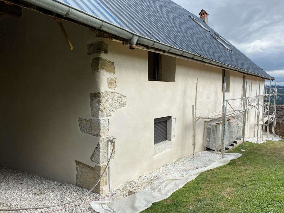 Rénovation d'une façade de maison