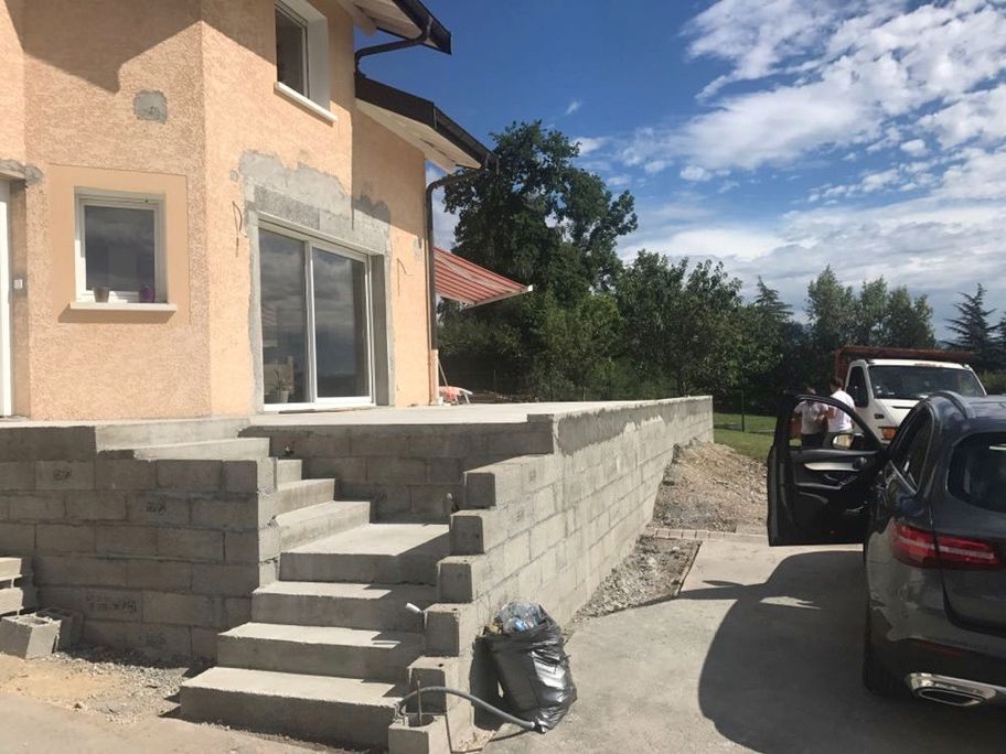 Terrasse en construction