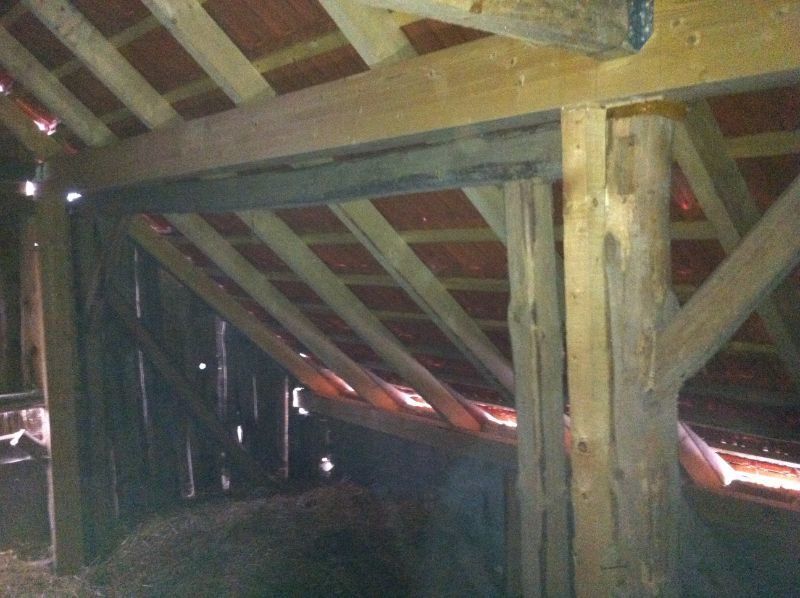 Dachstuhl aus Holz