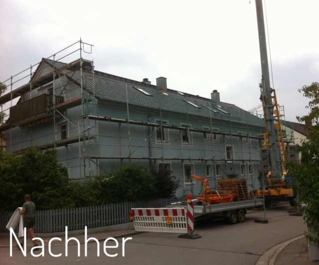 Haus nach einer Sanierung