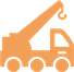 Icon Baufahrzeug mit Kran