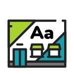 Icono con las letras 