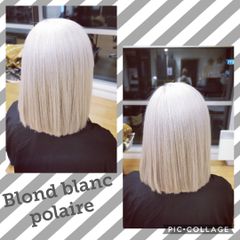 Couleur blond blanc polaire