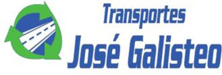 Logo de Transportes José Galisteo, con icono verde y azul de camión en círculo.