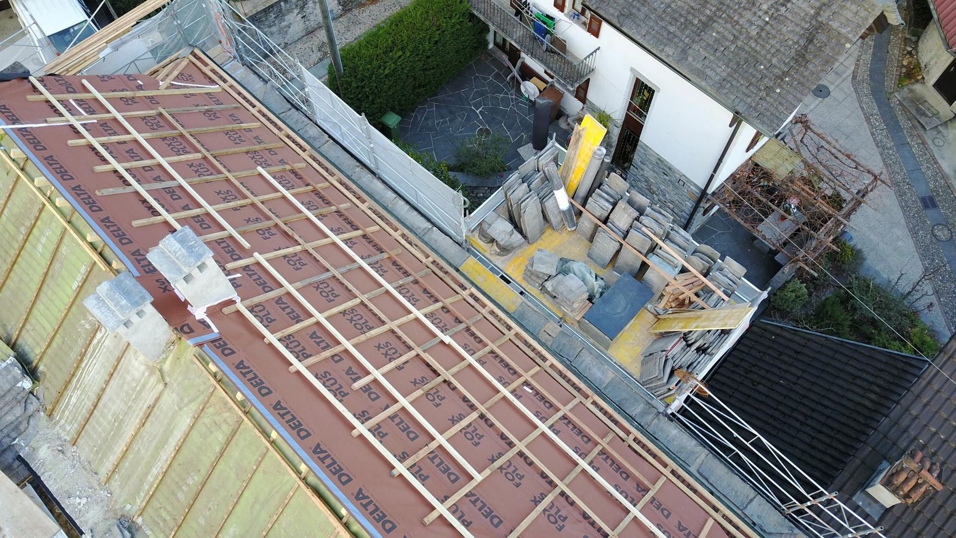 Piode da posare su tetto - Marco Longhi Costruzioni