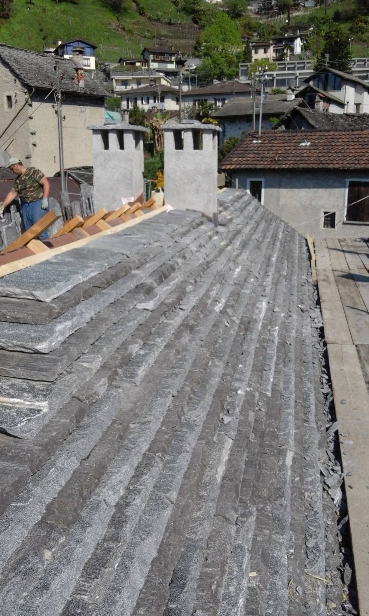 Tetto in piode a Gordola - Marco Longhi Costruzioni