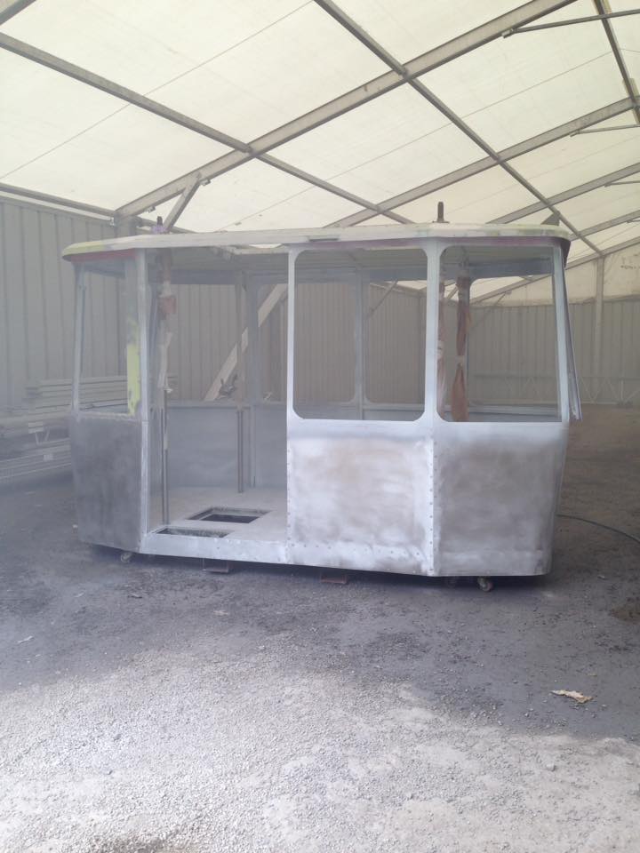 Ponçage d'une cabine