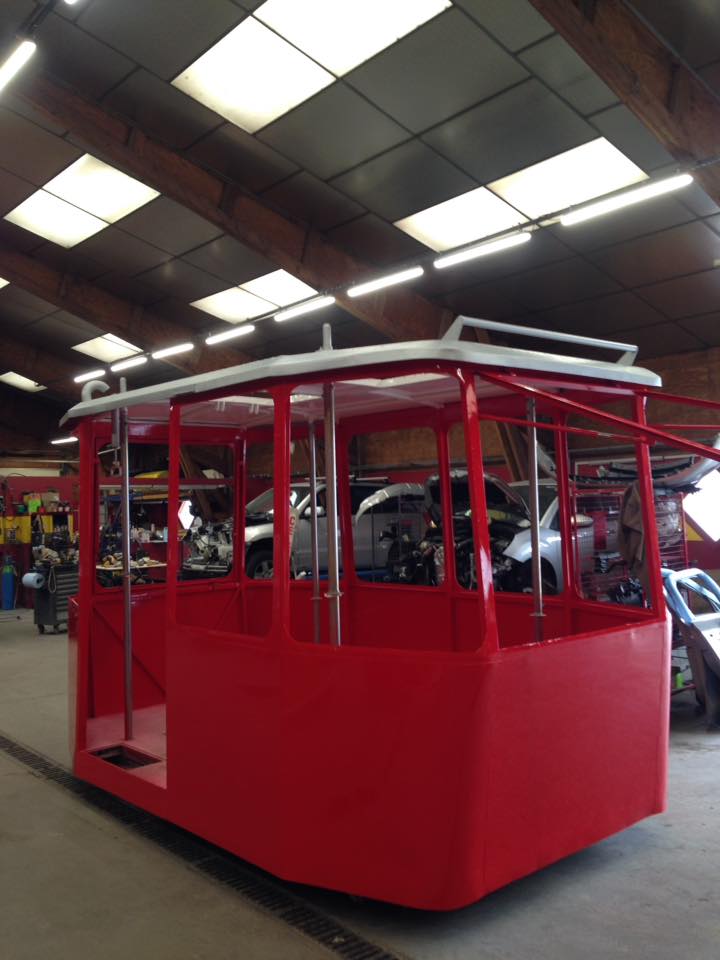 Restauration d'une cabine de ski