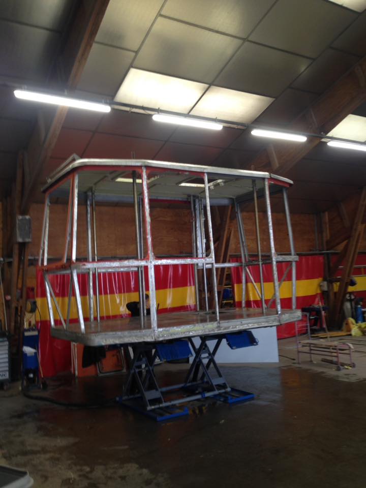 Restauration d'une cabine de ski ou snow