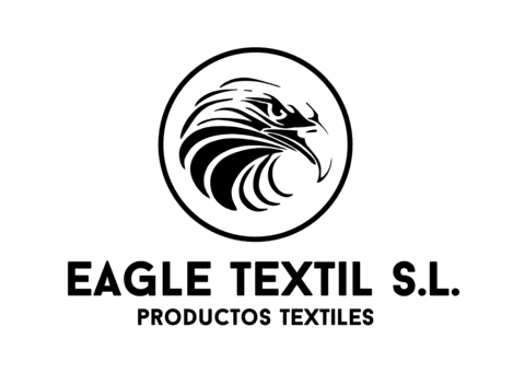 El logotipo de los productos textiles de eagle textil sl tiene un águila en un círculo.