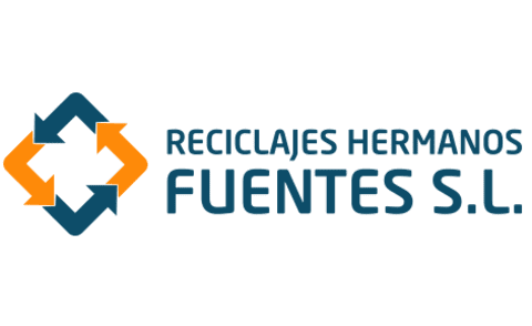 El logotipo de Fuentes SL es una empresa de reciclaje.